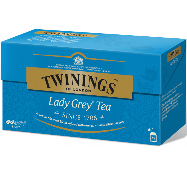 Ceai Twinings Negru Lady Grey 25 Pliculete